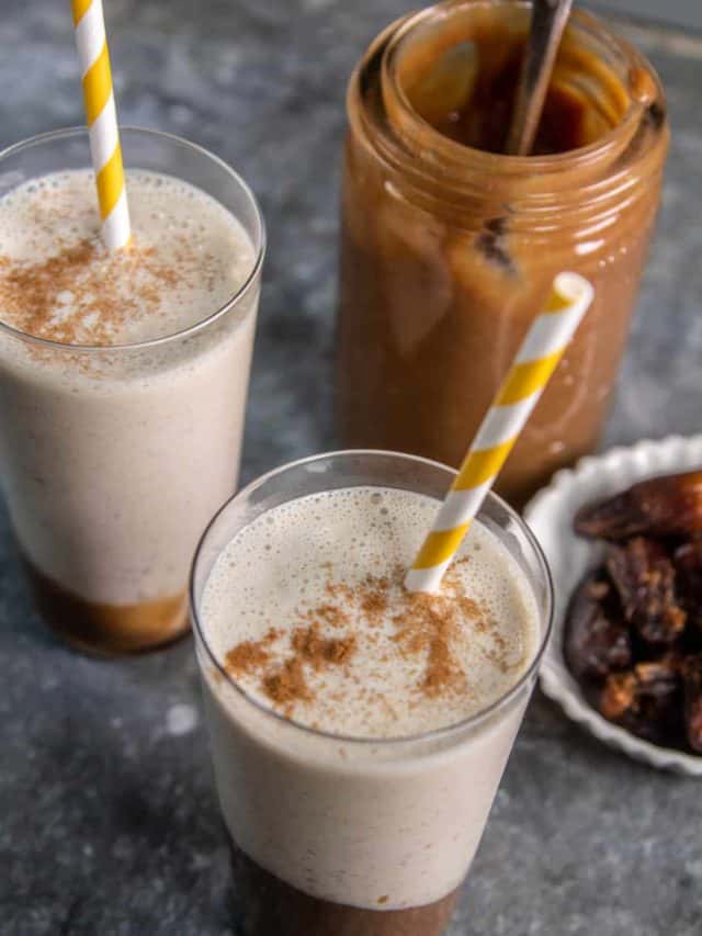 The Best Recipe For Date Shake Using Vegan Caramel With Dates