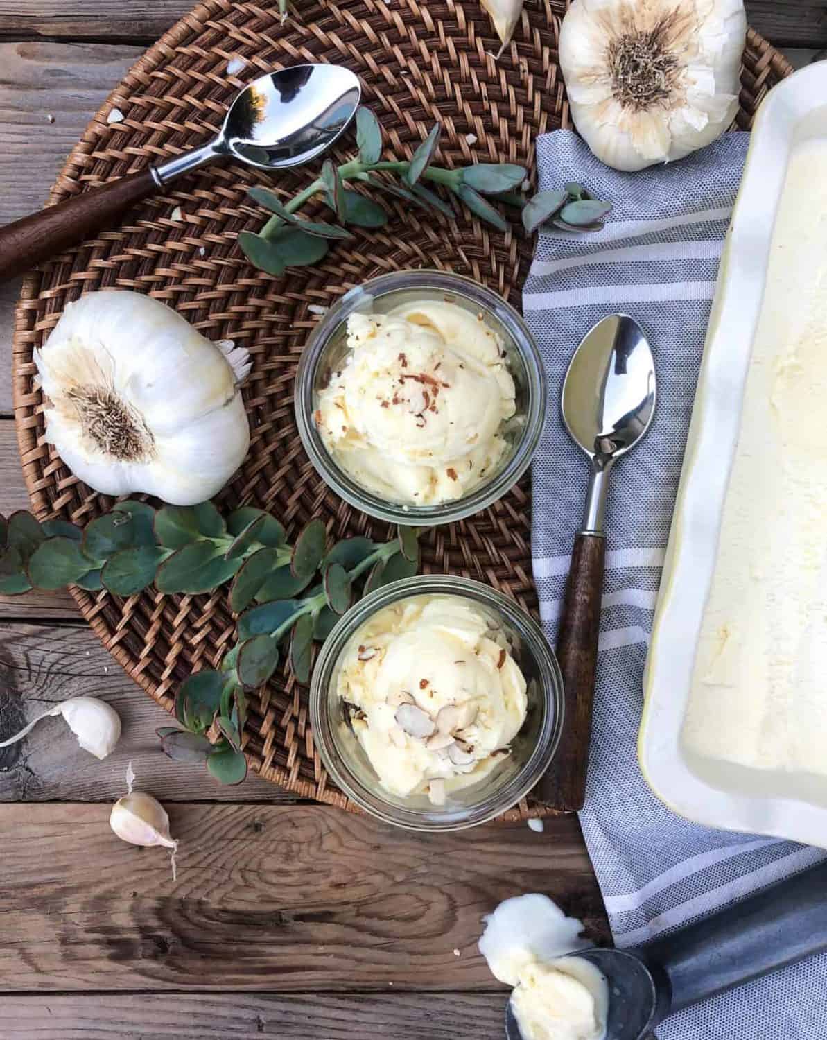 Roasted Garlic Ice Cream