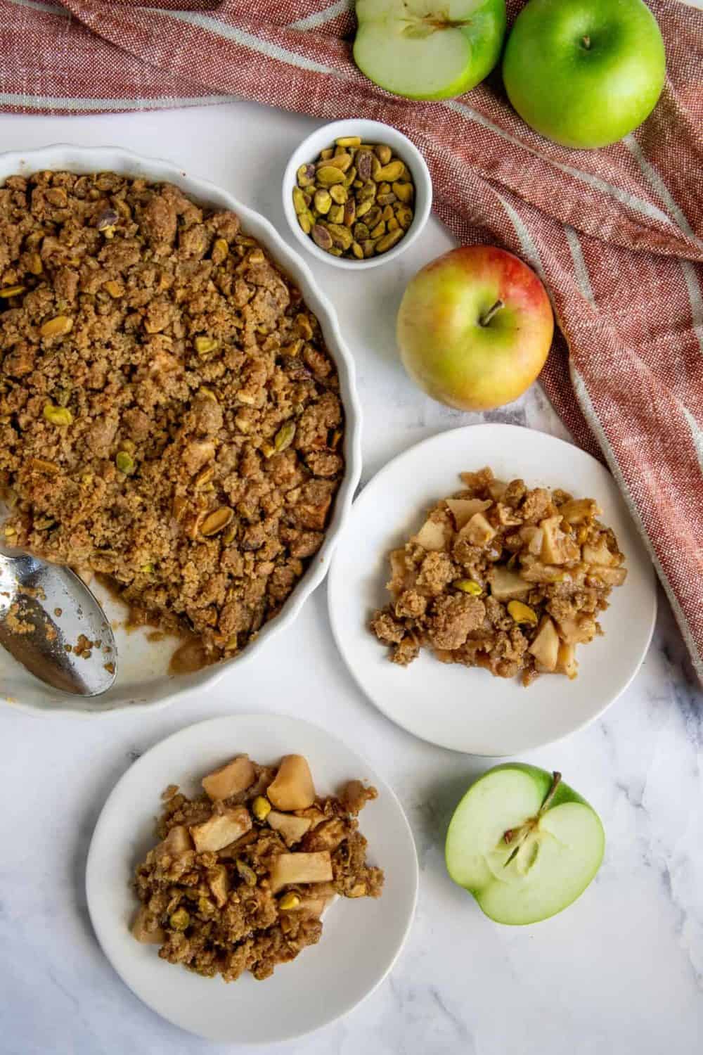 Pistachio Apple Crisp