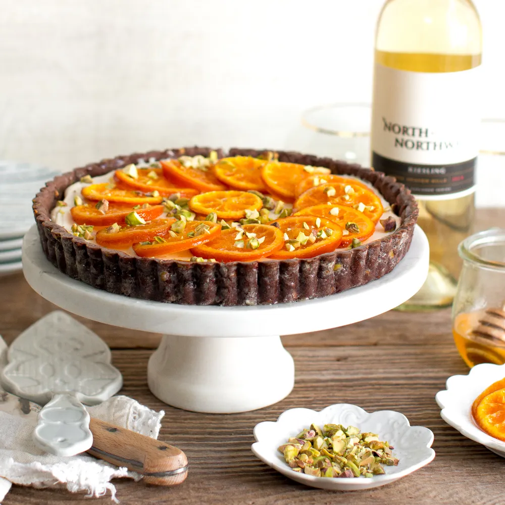 Candied Tangerine Mascarpone Tart by Baking the Goods