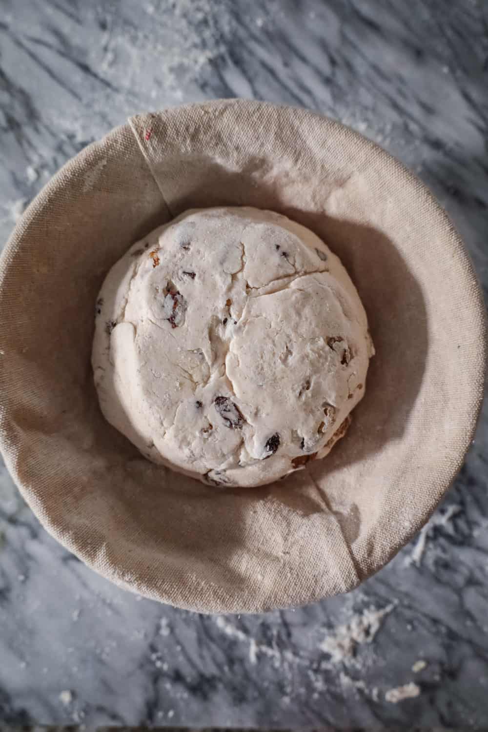 unrisen dough for walnut raisin bread gluten free recipe