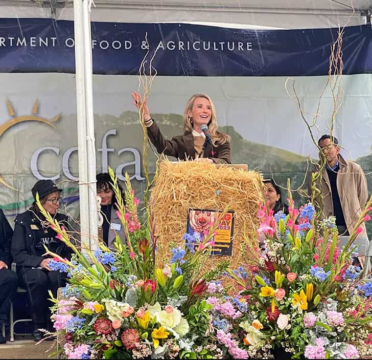 the First Partners speaking at California ag day