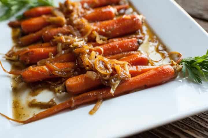 Vanilla Bean Glazed Carrots from G-Free Foodie