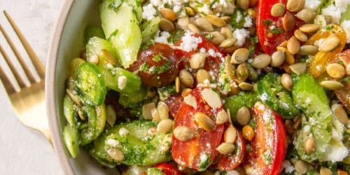A Simple Recipe for Marinated Tomatoes with Celery, Avocado & Queso Fresco