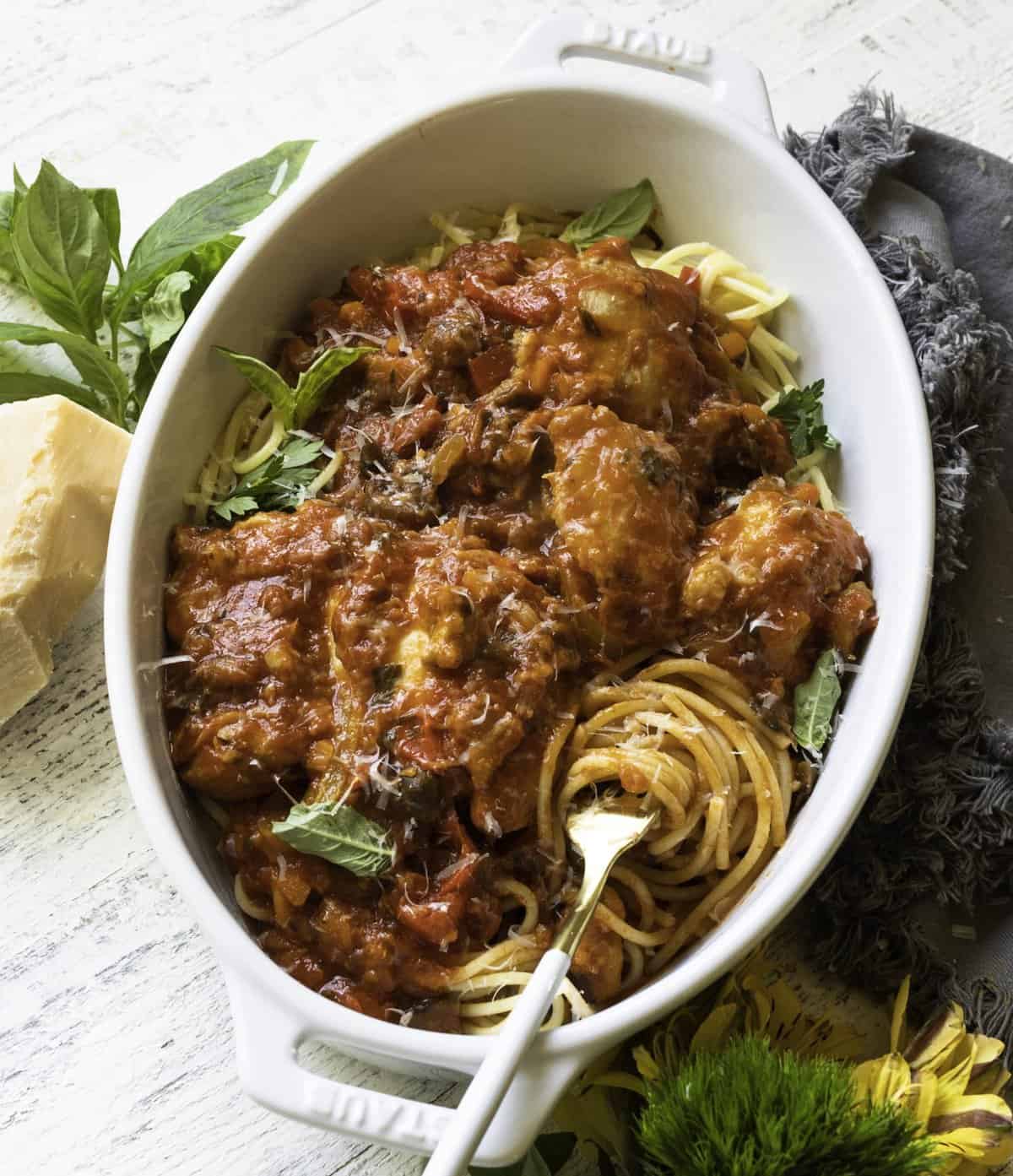 An Easy, Healthy Recipe for Chicken Cacciatore from Kroll’s Korner