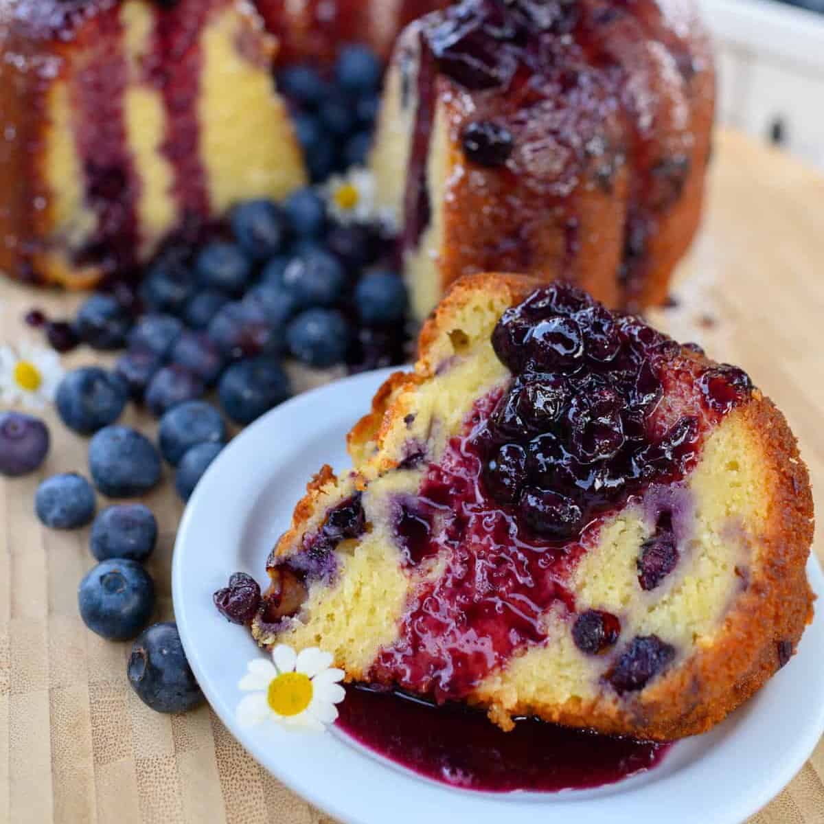 Blueberry Ricotta Cake from Alycia Moreno of Grace Rising Media