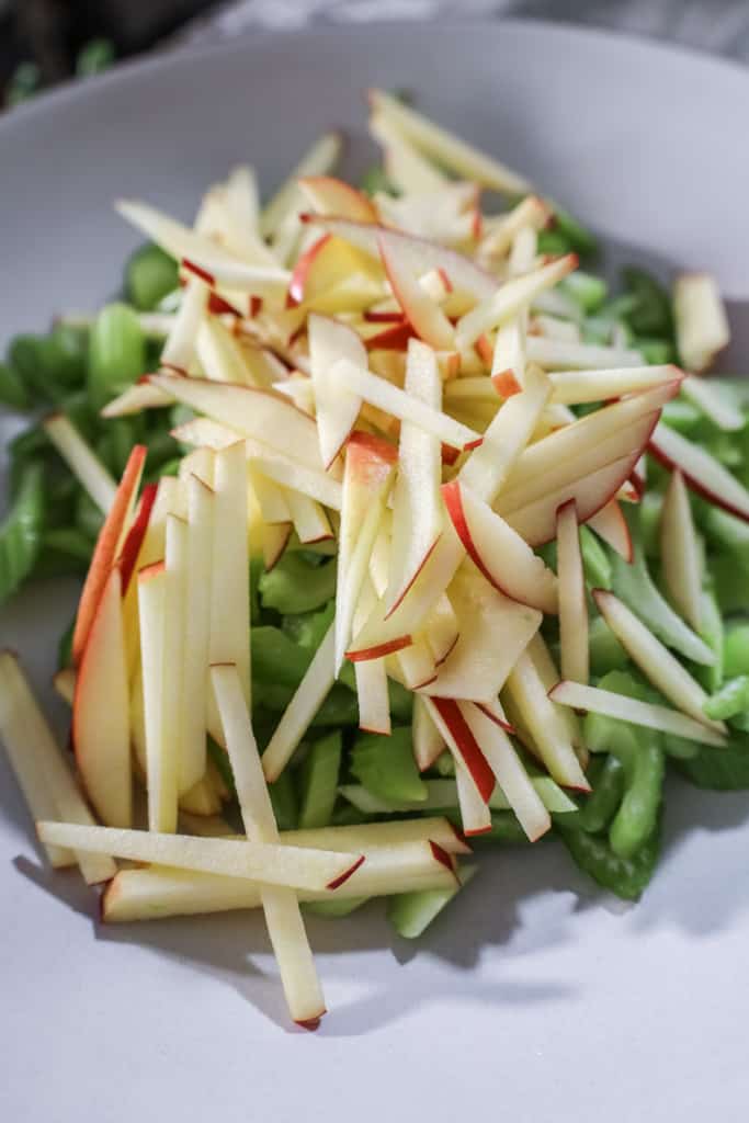 Celery salad recipe for celery slaw with apples