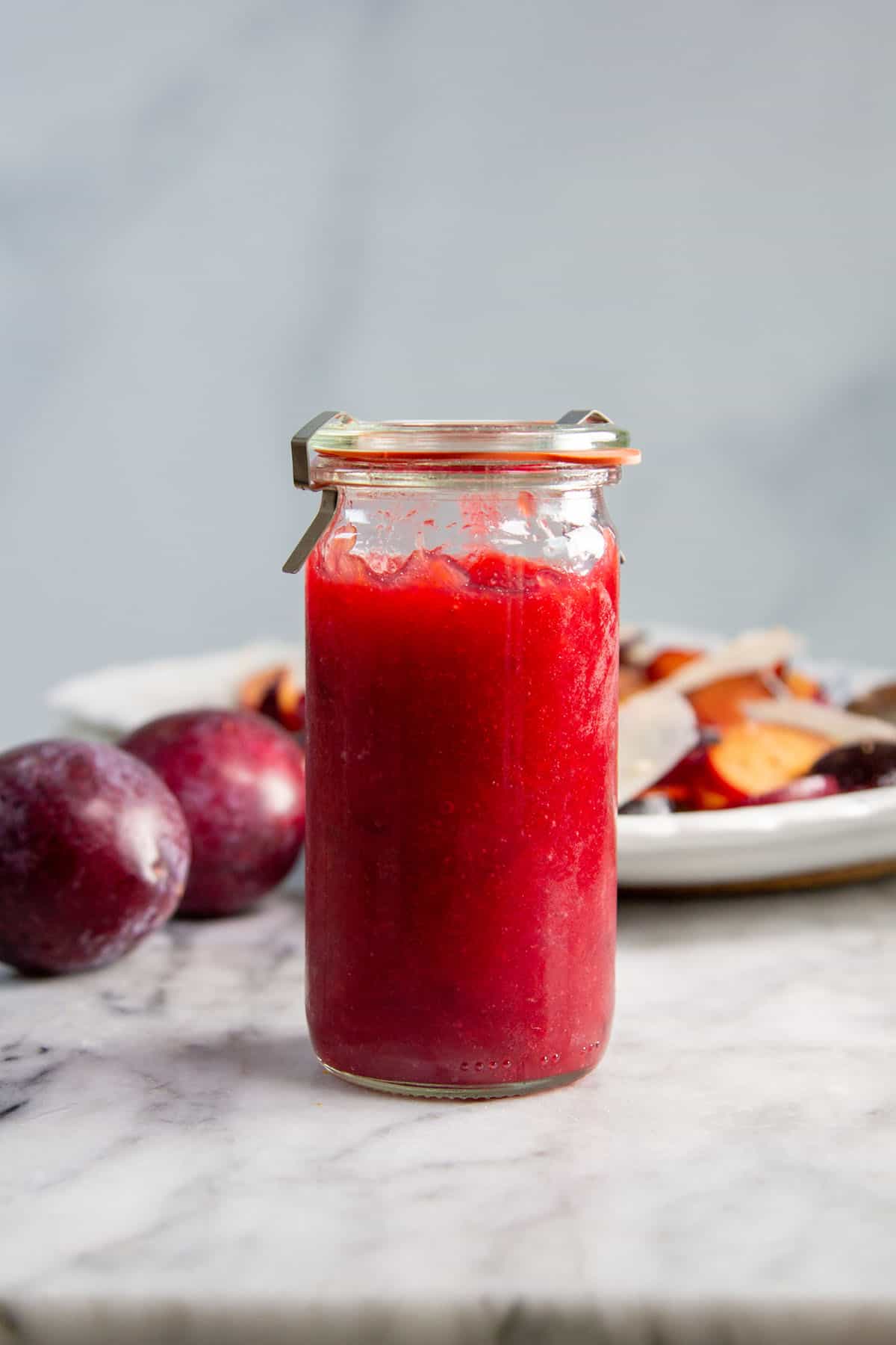 A Sensational Recipe with Plum; Small Batch Vanilla Plum Jam