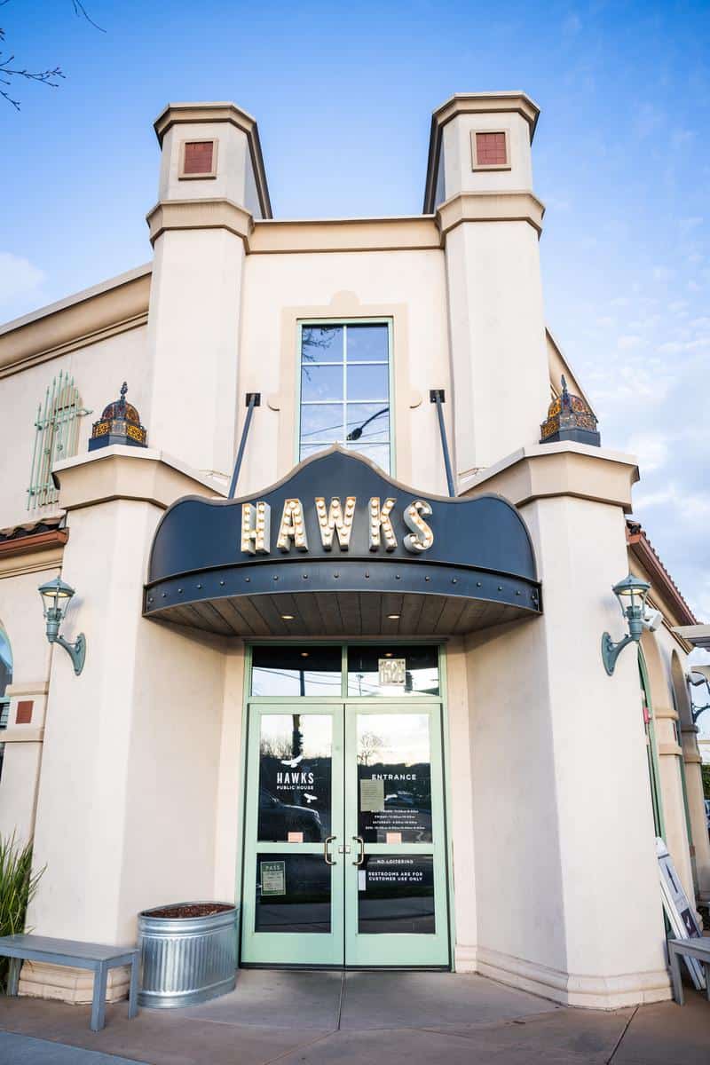 Hawks Public House entrance