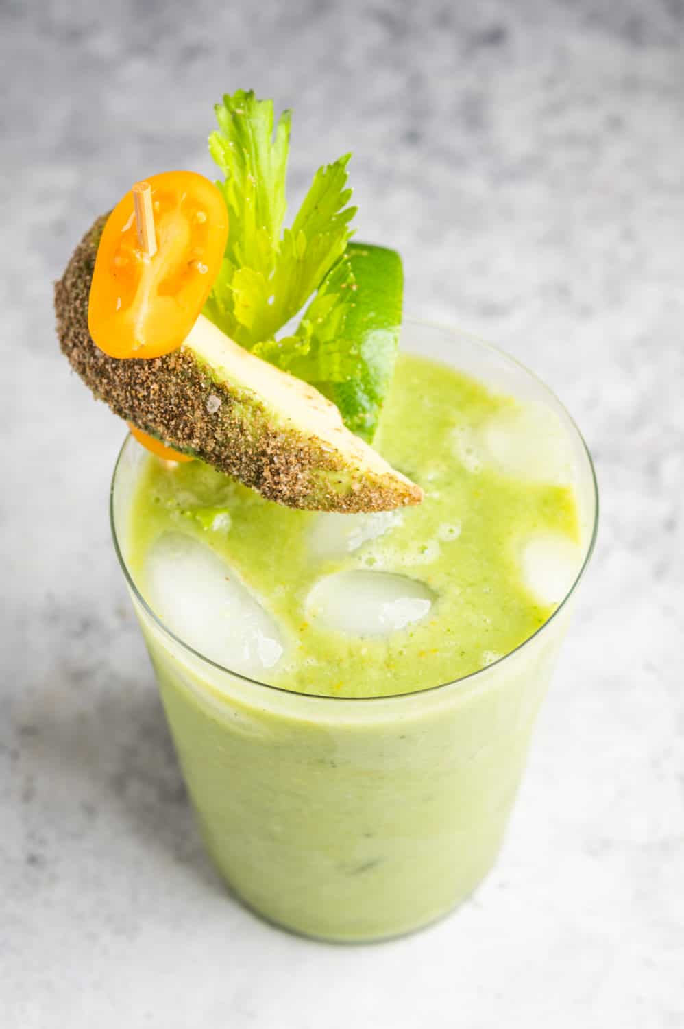 Garden Green Bloody Mary with avocado