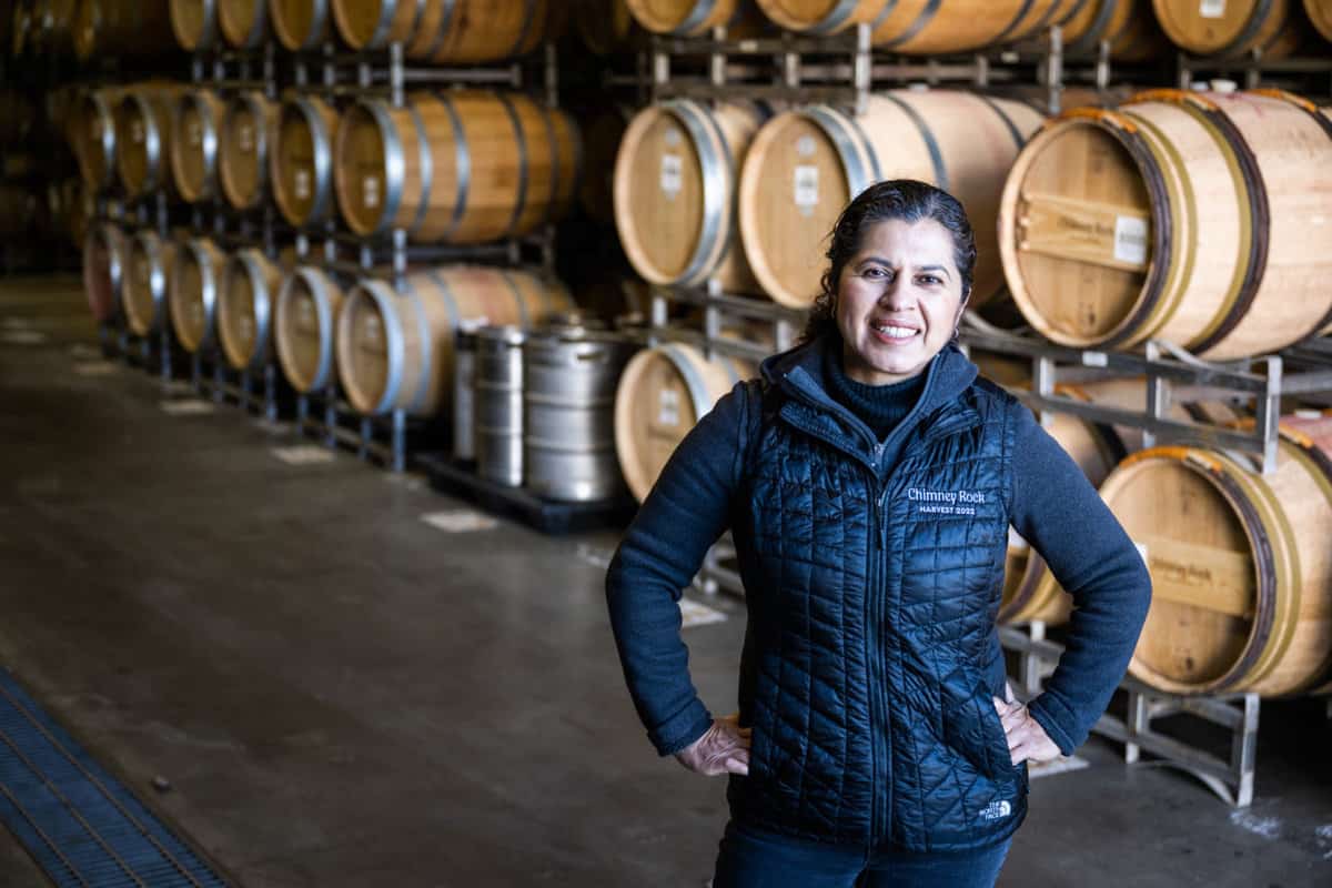 Elizabeth Vianna, winemaker at Chimney Rock in the Stags Leap District of Napa Valley