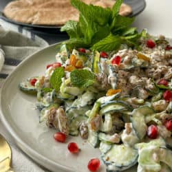 Jaine Mackievicz's cucumber, yogurt and golden raisin salad