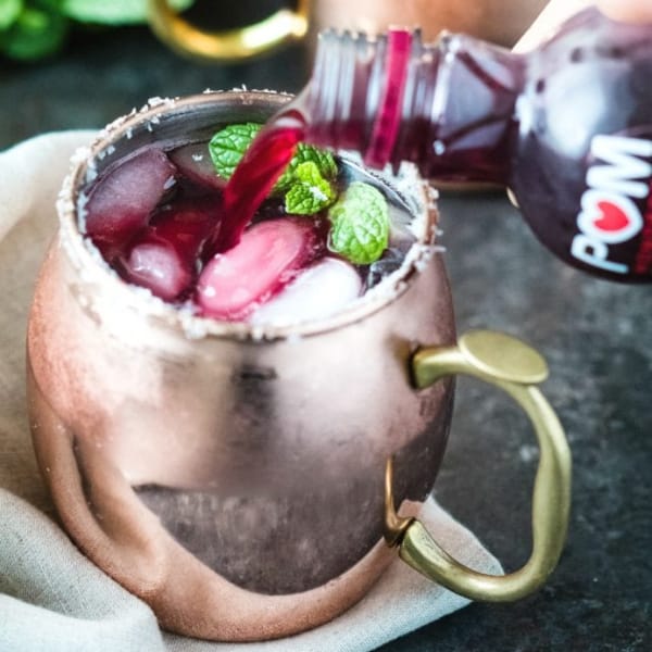 pomegranate moscow mule from Kroll's Korner