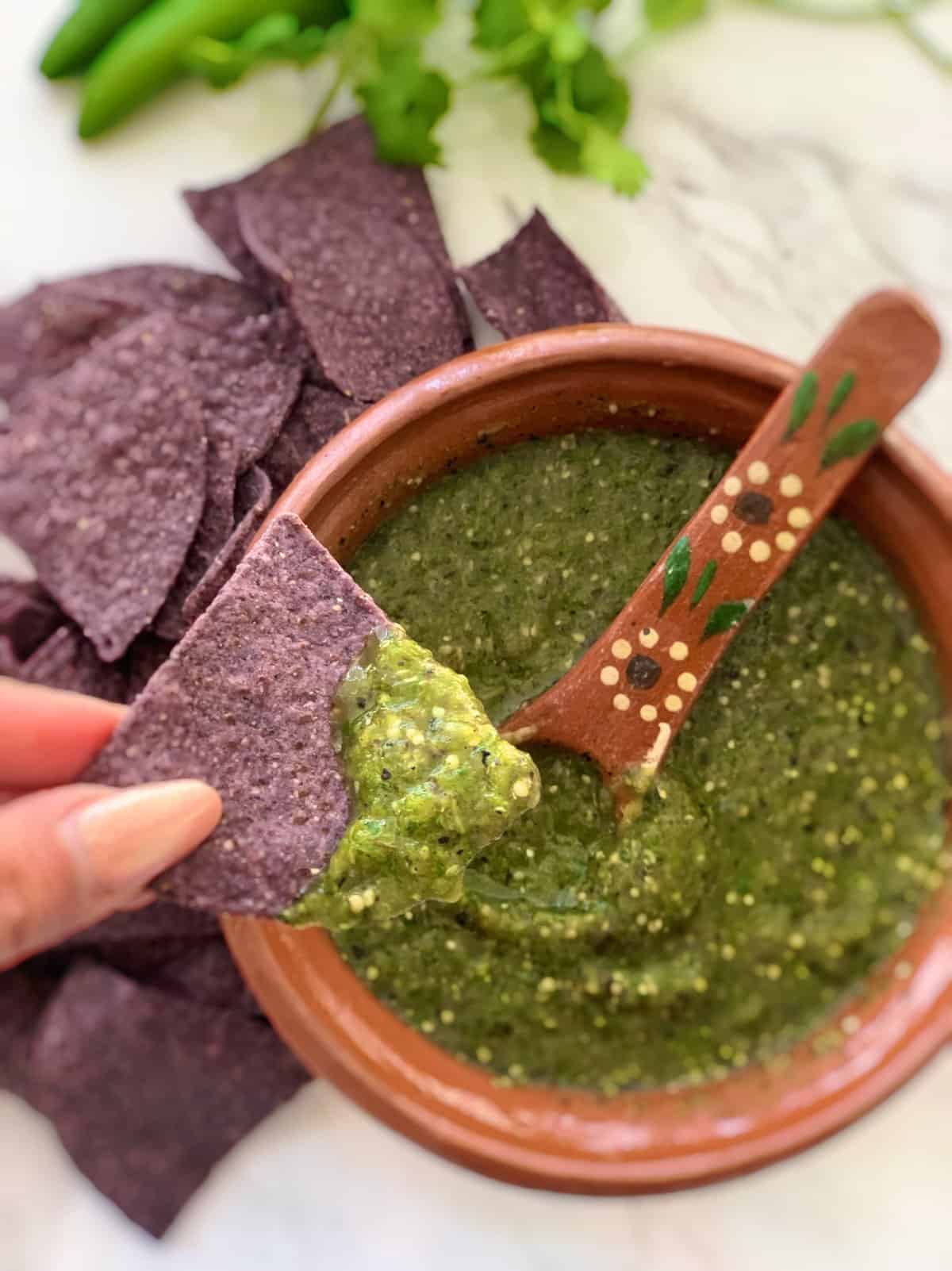 A Quick & Delicious Salsa Verde Recipe by Tahiri Flores