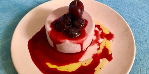 Roasted Cherry Semifreddo by Bronwen Wyatt of Bayou Saint Cake