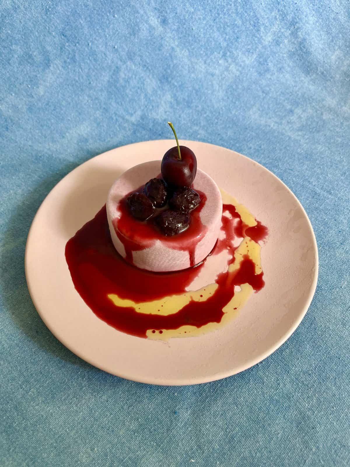 Roasted Cherry Semifreddo by Bronwen Wyatt of Bayou Saint Cake