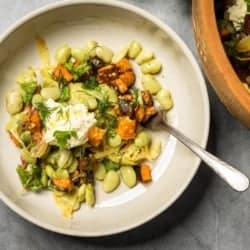 Lima beans recipe - lima bean ricotta salad