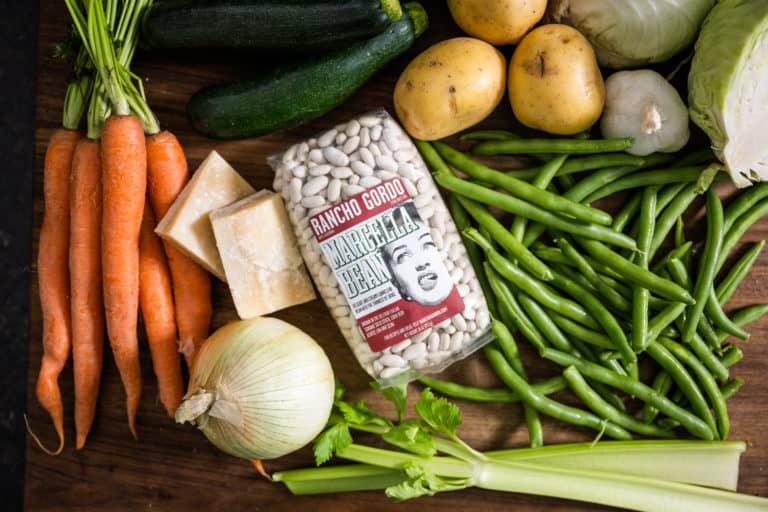 Rancho Gordo bean recipe: Marcella Hazan’s Minestrone with Rancho Gordo 'Marcella' cannellini beans: https://www.ranchogordo.com/blogs/recipes/minestrone-with-white-beans-and-savoy-cabbage