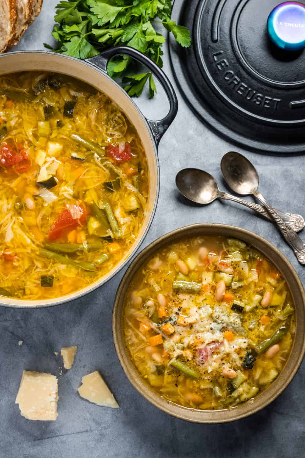 Minestrone Soup recipe from Rancho Gordo. Photography by James Collier