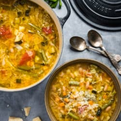 Minestrone Soup recipe from Rancho Gordo. Photography by James Collier
