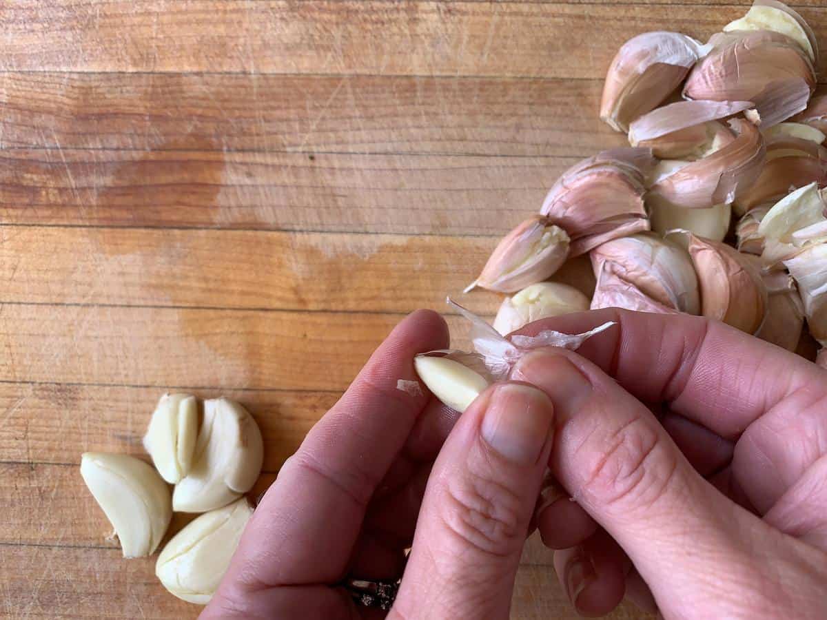 prep the garlic