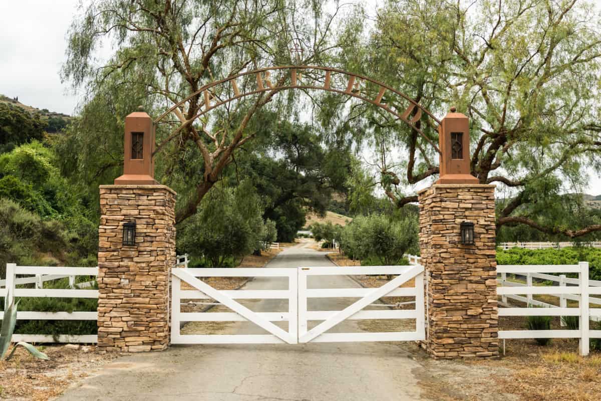 Entrance to Fairfield Farms in Pauma Valley