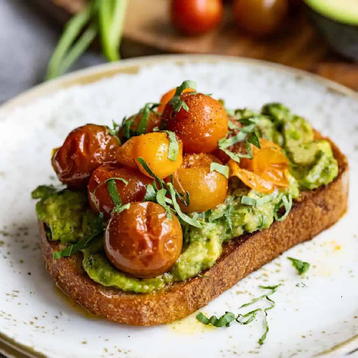 Avocado Toast with Tomatoes from Bakes By Brown Sugar