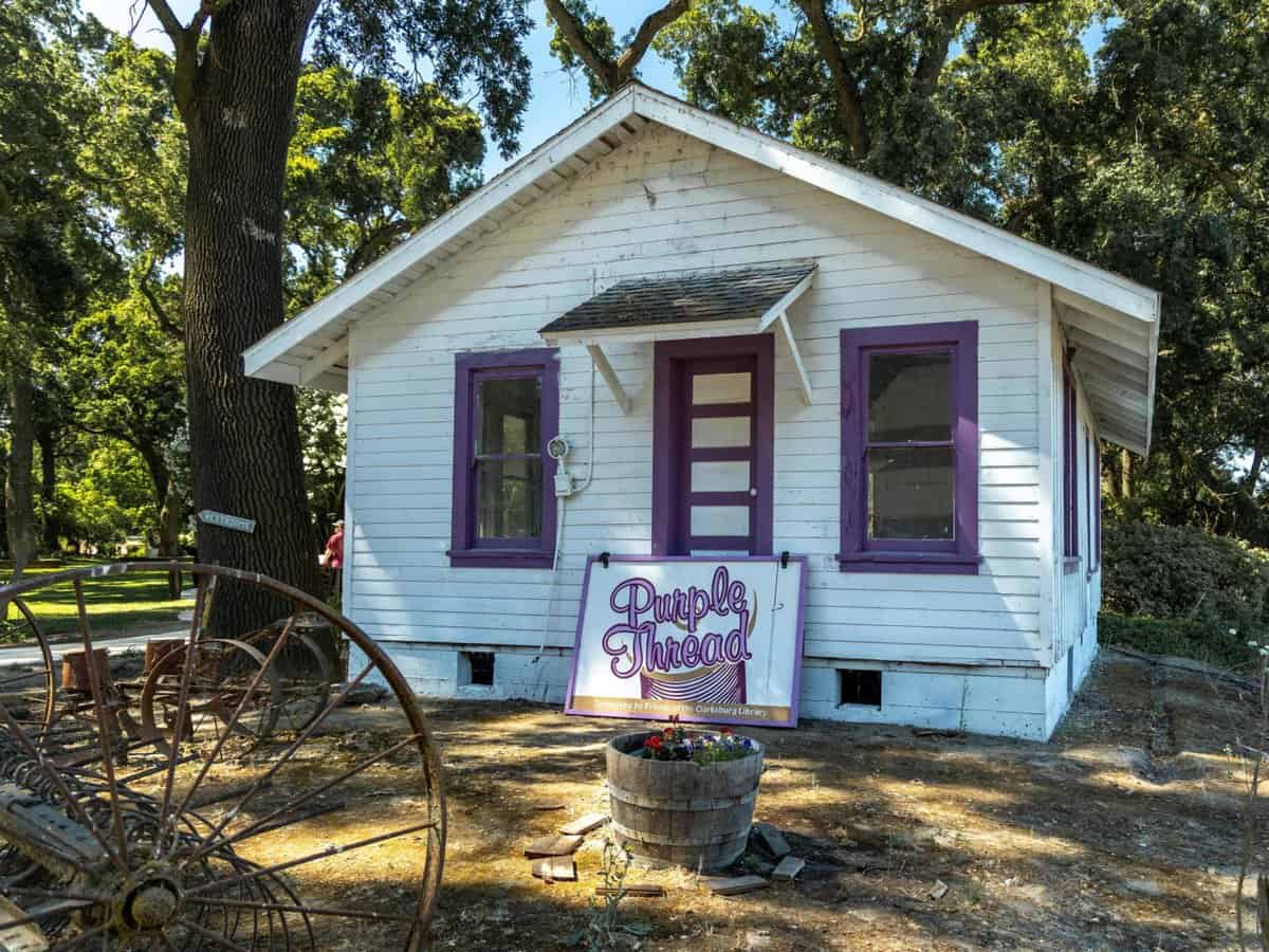 Purple Thread was originally a Clarksburg thrift shop benefitting the local library. Today, Purple Thread is a special edition Heringer wine. 10% of proceed benefit library.