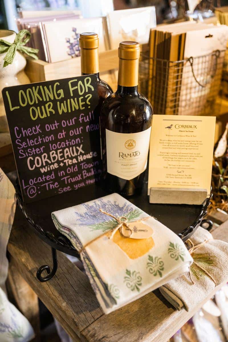 Wine sold by Corbeaux in Temecula Valley