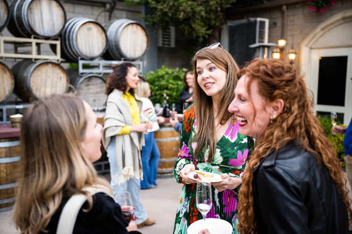 Women wine tasting in Temecula, California