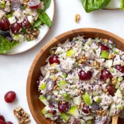 Grape, Apple, & Walnut Turkey Salad: The Best Turkey Leftover Recipes