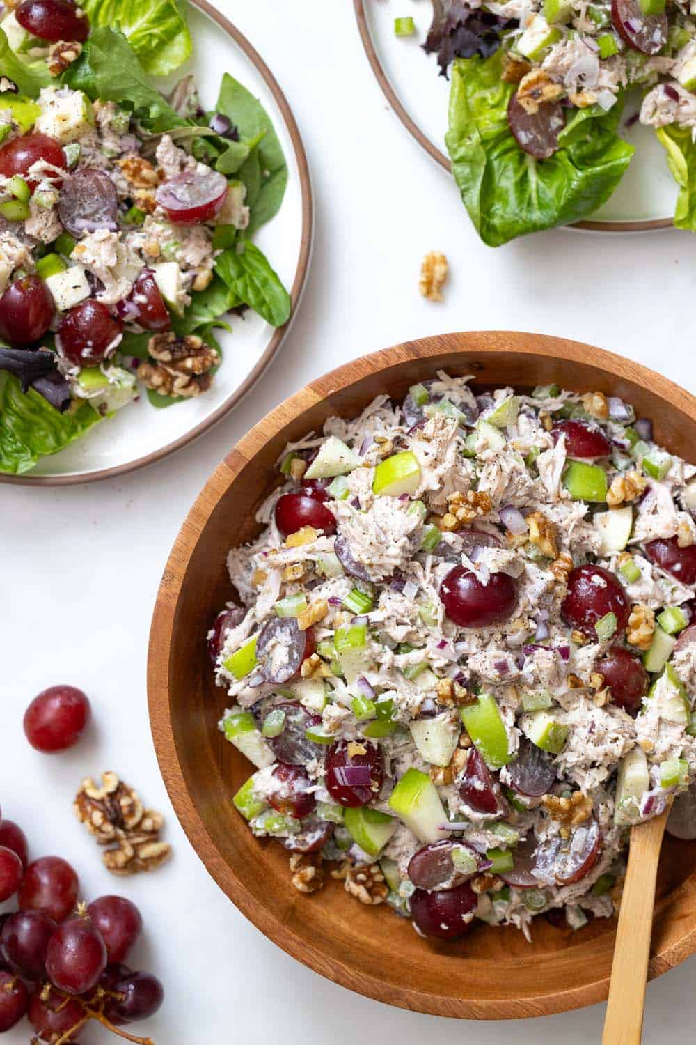 Grape, Apple, & Walnut Turkey Salad: The Best Turkey Leftover Recipes