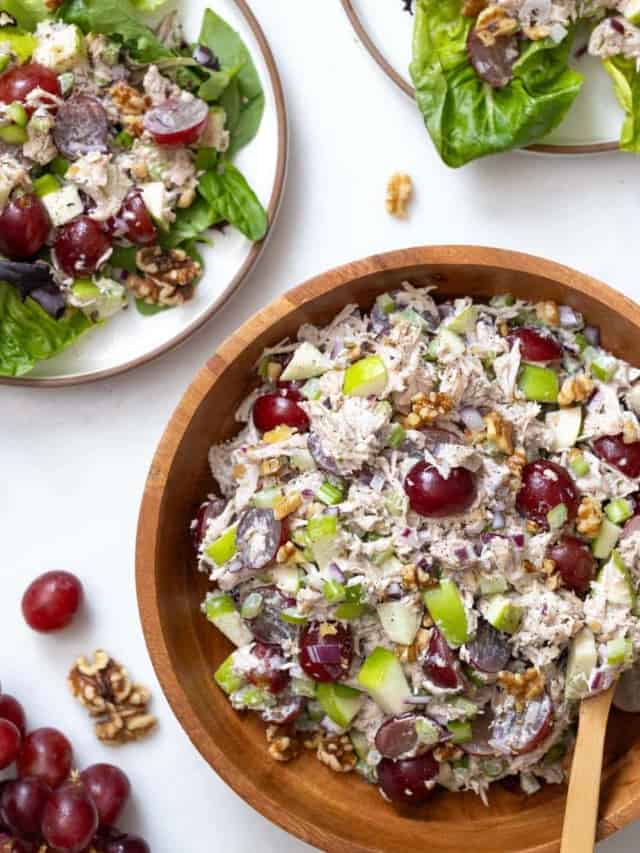 Grape, Apple, & Walnut Turkey Salad: The Best Turkey Leftover Recipes