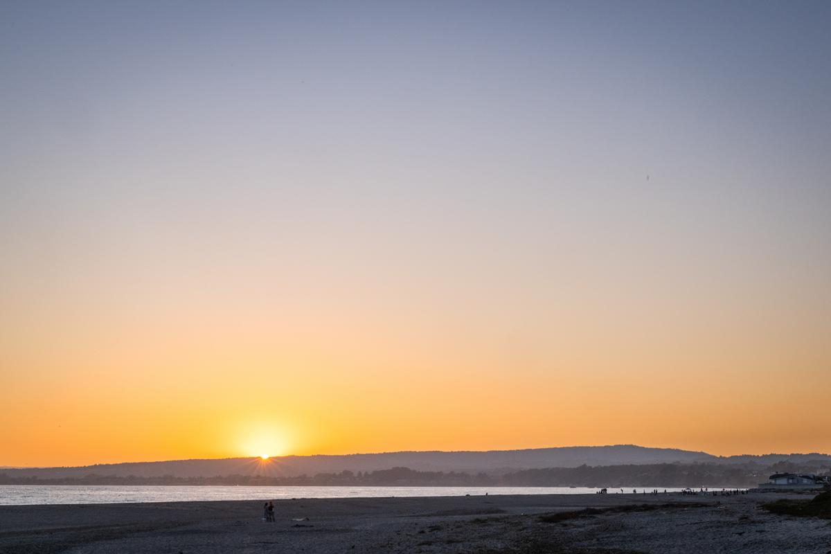 Sunset image from santa cruz coast