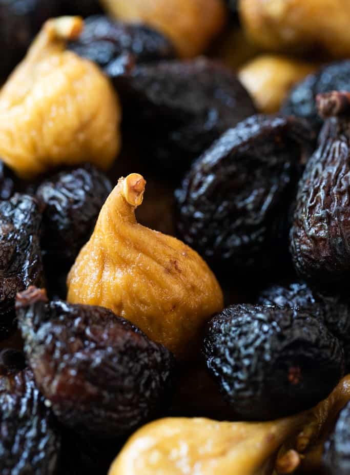 Dried California Figs, black and golden
