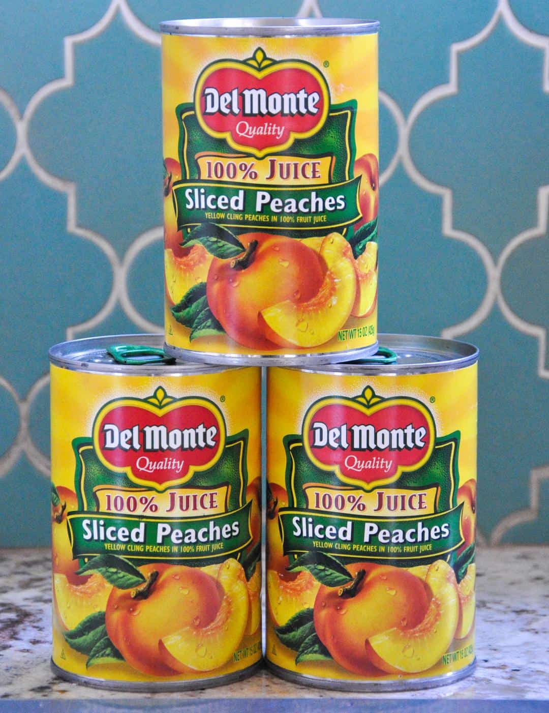 cling peaches in a can