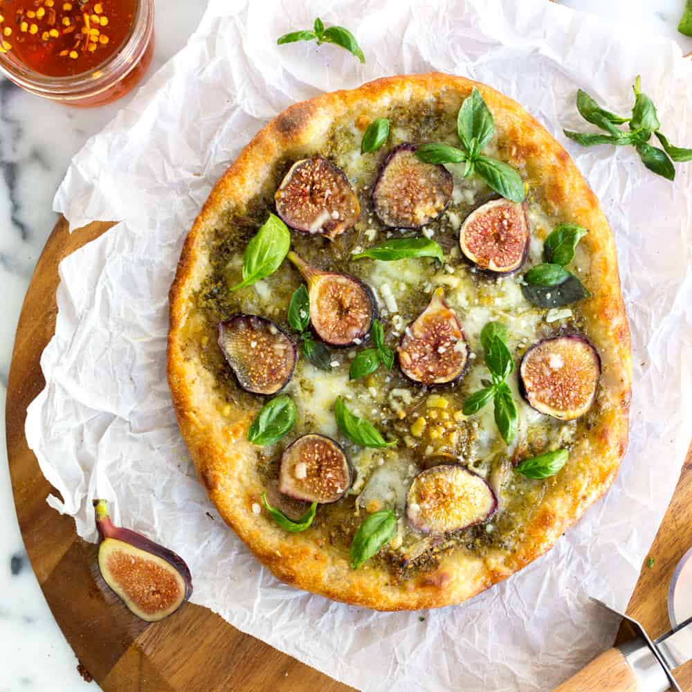 Fig and Pistachio Pesto Pizza from Baking the Goods