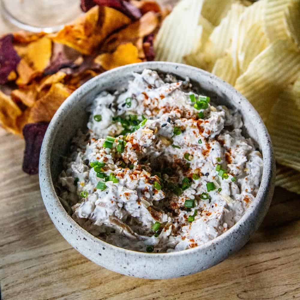Roasted Onion Dip is a delicious part of your Game Day spread