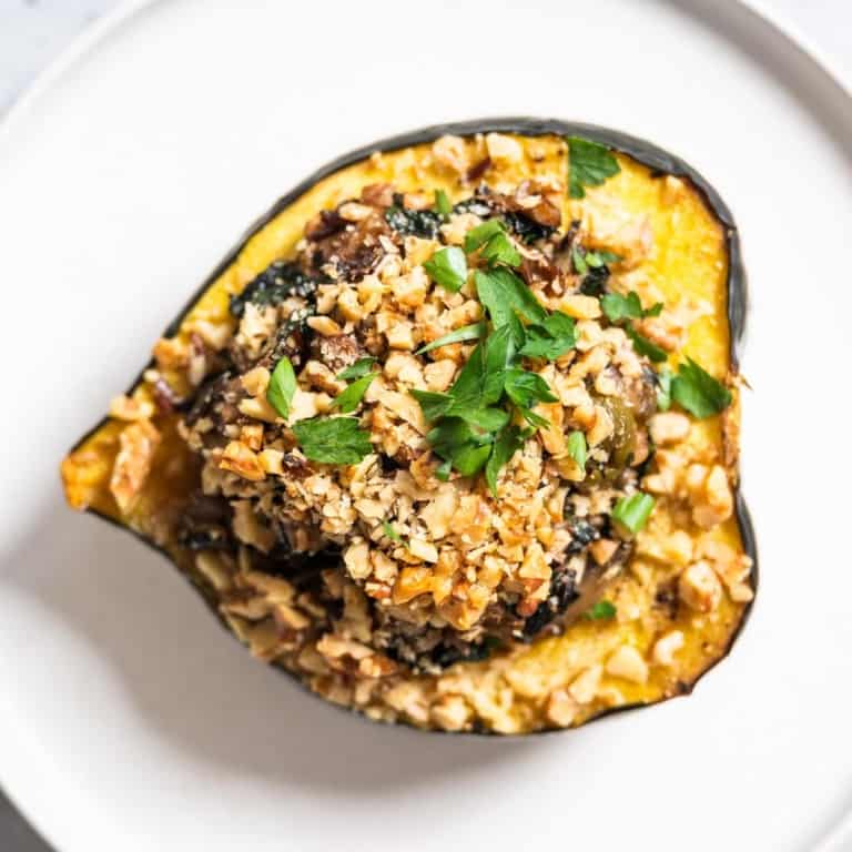 single stuffed Acorn Squash Recipe