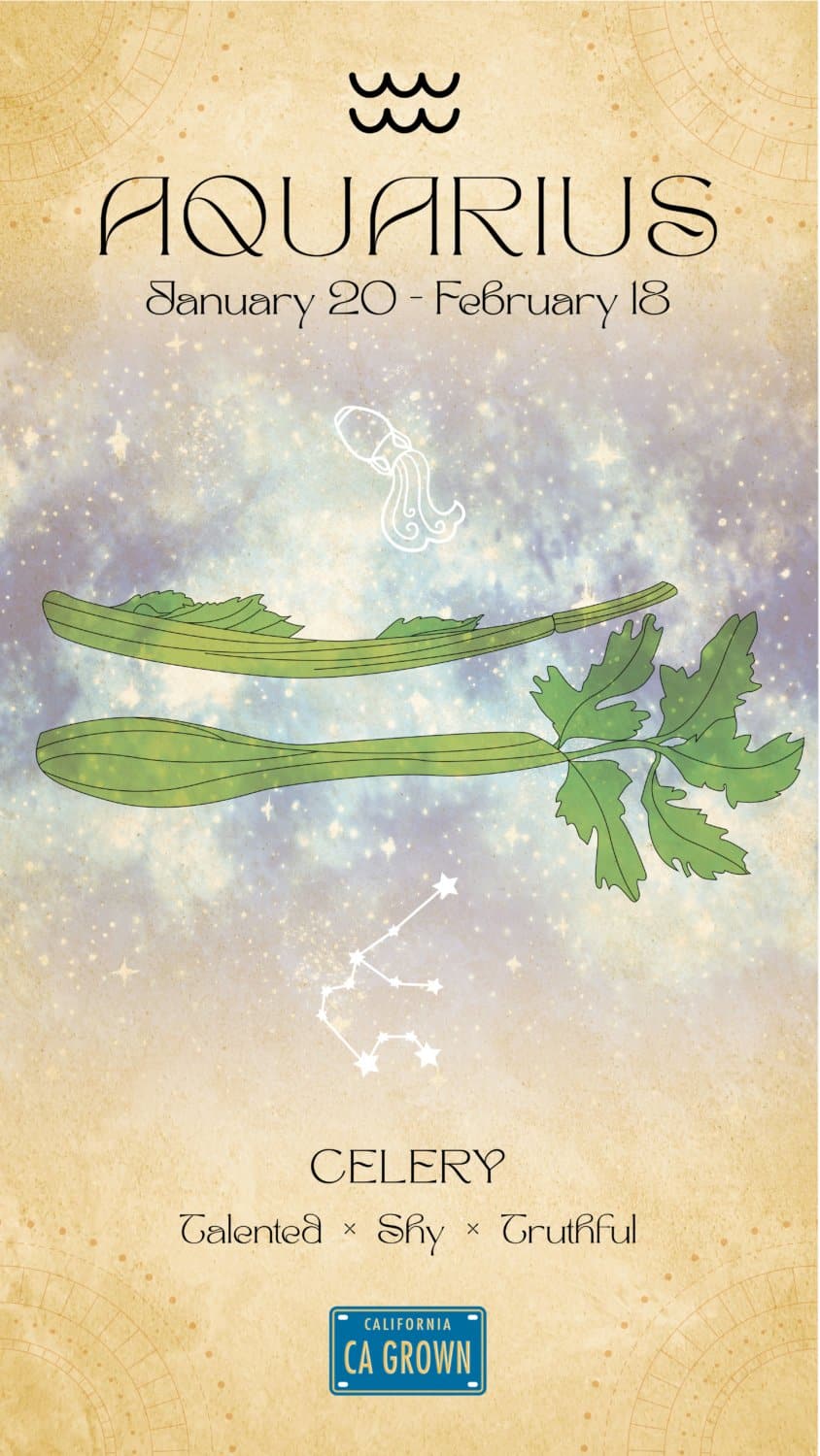 Aquarius Crop Zodiac is Celery