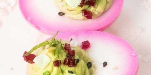 How to Make the Most Beautiful Pickled Beet & Avocado Deviled Eggs