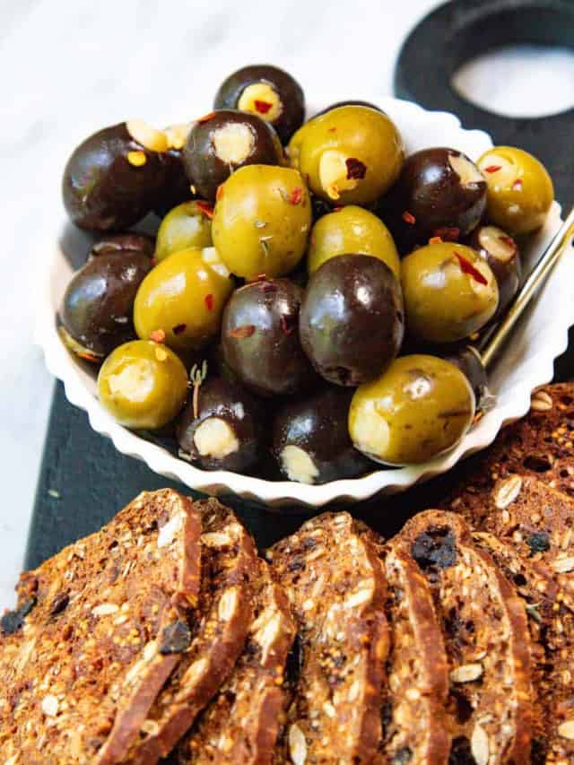 How To Make Garlic Stuffed Olives Using Garlic Confit