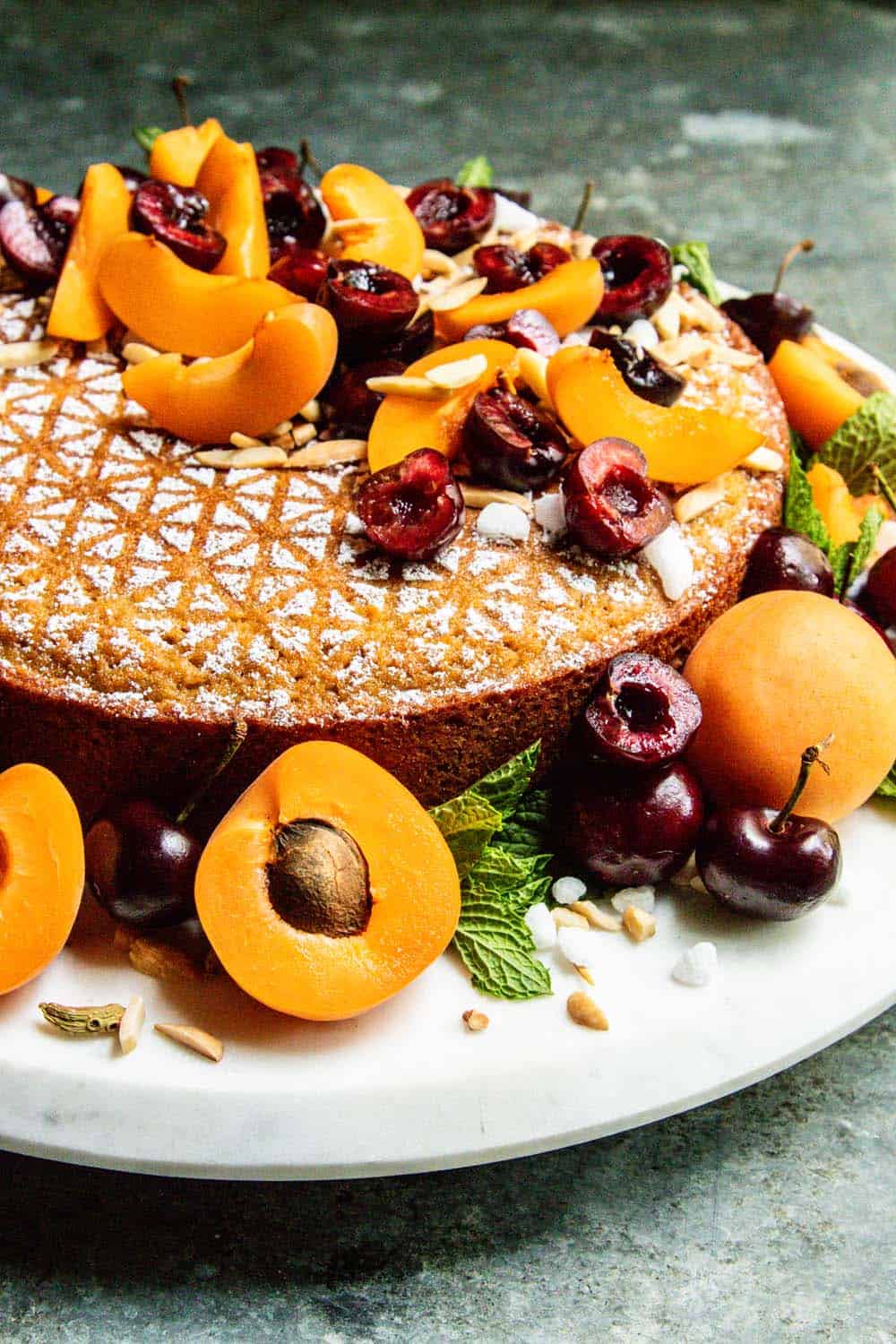 An Easy Recipe For Spice Cake With Stone Fruit