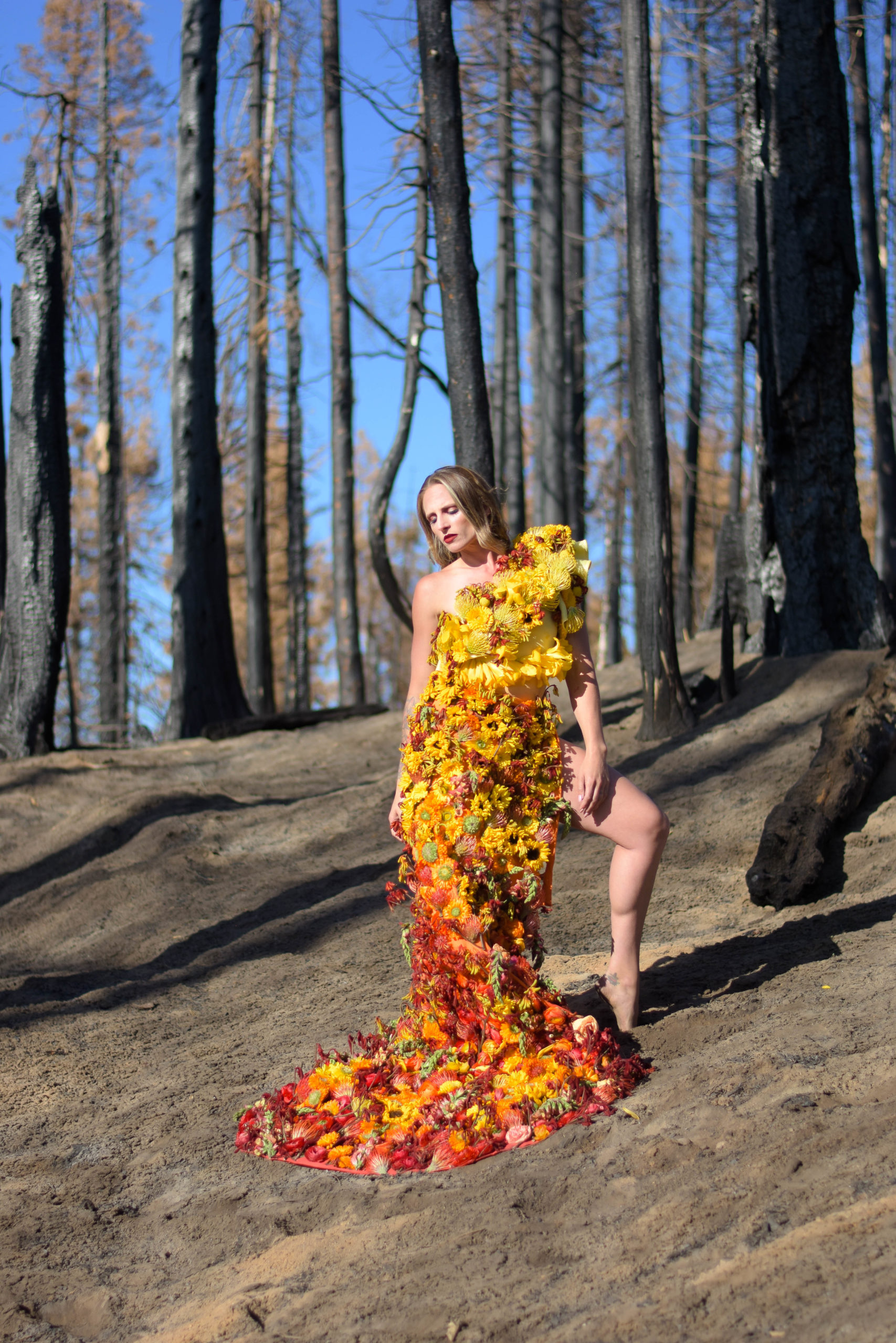 Botanical Couture Dress by Jenny Diaz for American Flower Week