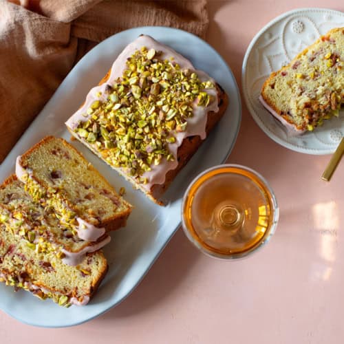 Pistachio Lemon Strawberry Pound Cake Recipe