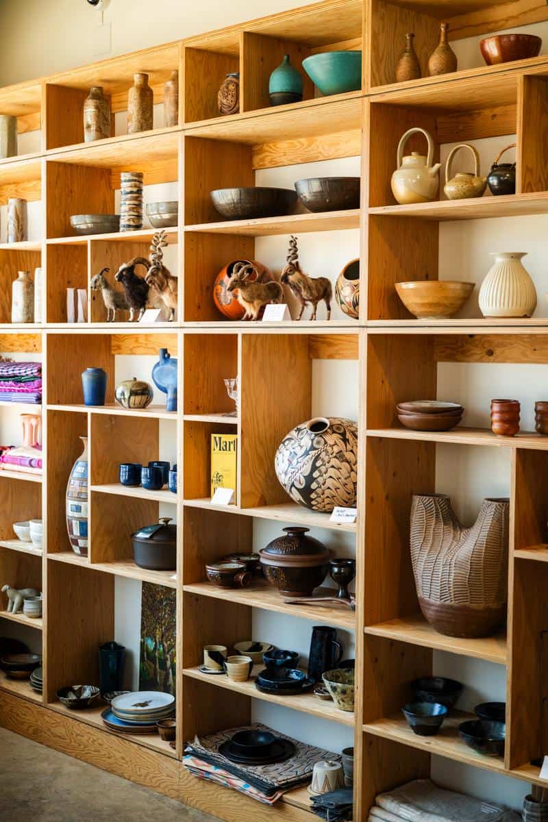 goods made by local artisans line the shelves at LA Home Farm