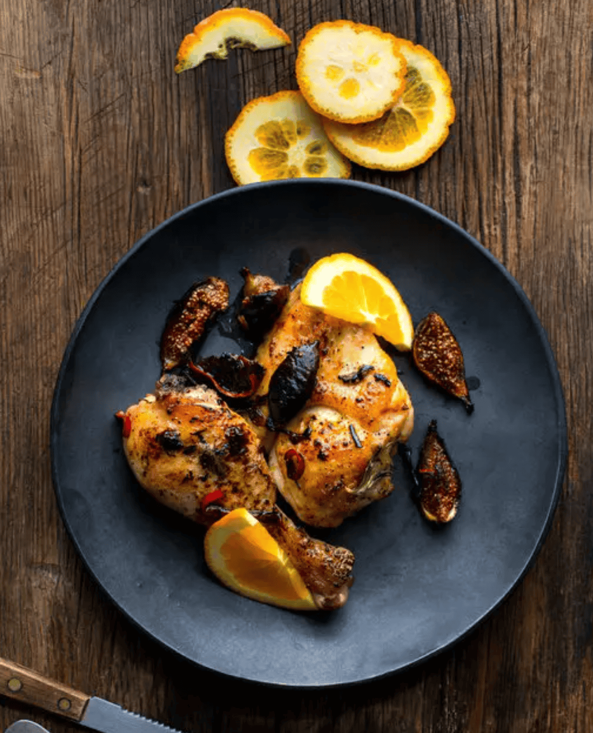 Roasted Chicken with Figs