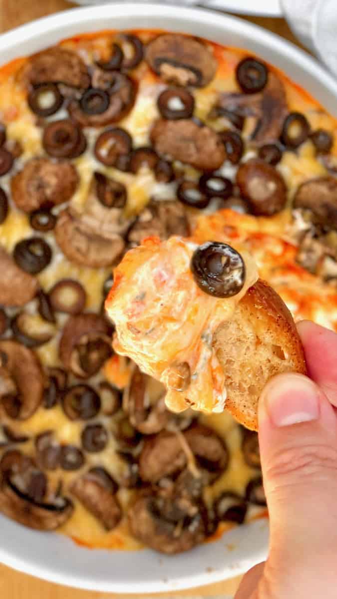 cheesy mushroom olive recipe