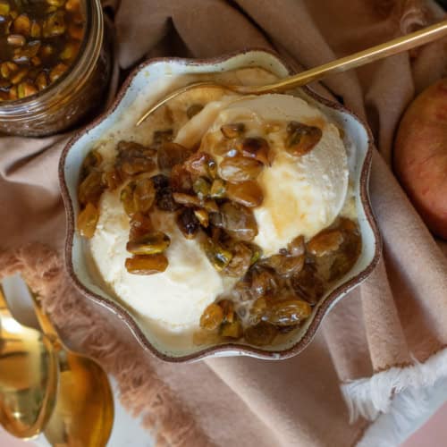 A Decadent Salted Rum Raisin Honey Caramel Sauce Recipe