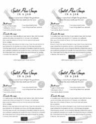 Split Pea Soup instructions gift cards.
